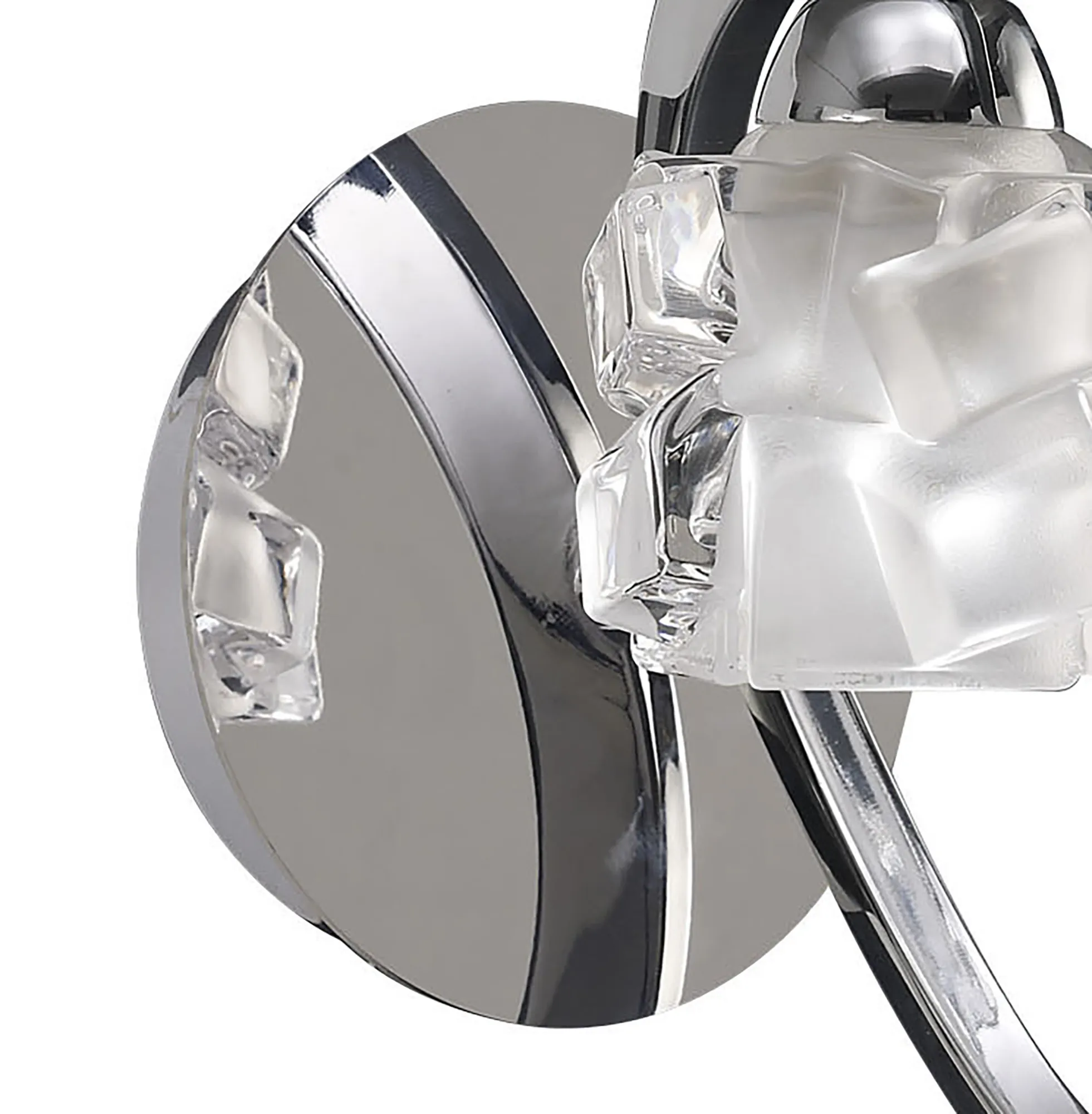 Ice Wall Lamp 1 Light M1845  Mantra Ice Polished Chrome